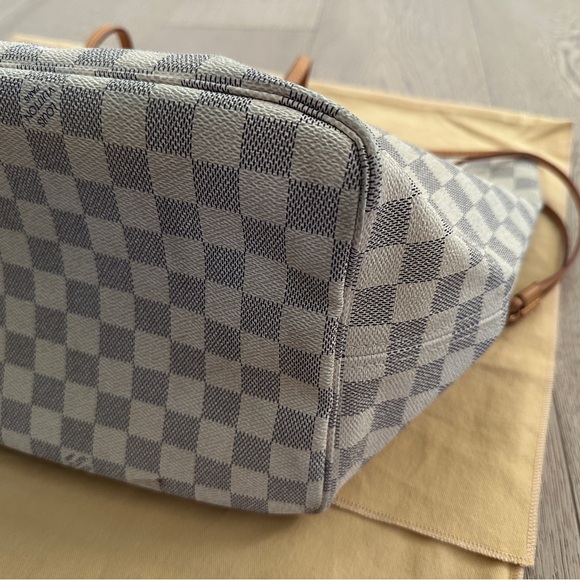 💯 Authentic Louis Vuitton Neverfull GM Damier Azur Canvas - Picture 9 of 9